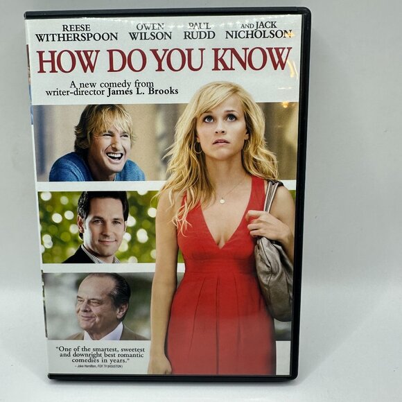 How Do You Know DVD Reese Witherspoon Owen Wilson Jack Nicholson Columbia - Picture 2 of 4